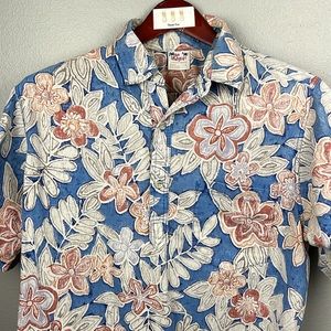 Go Barefoot Flowers Aloha shirt - size L